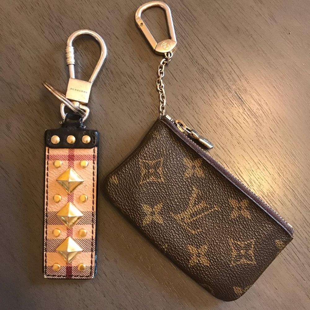 LV & Burberry keychain bundle